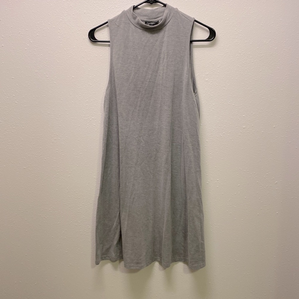 Topshop mock neck tank dress